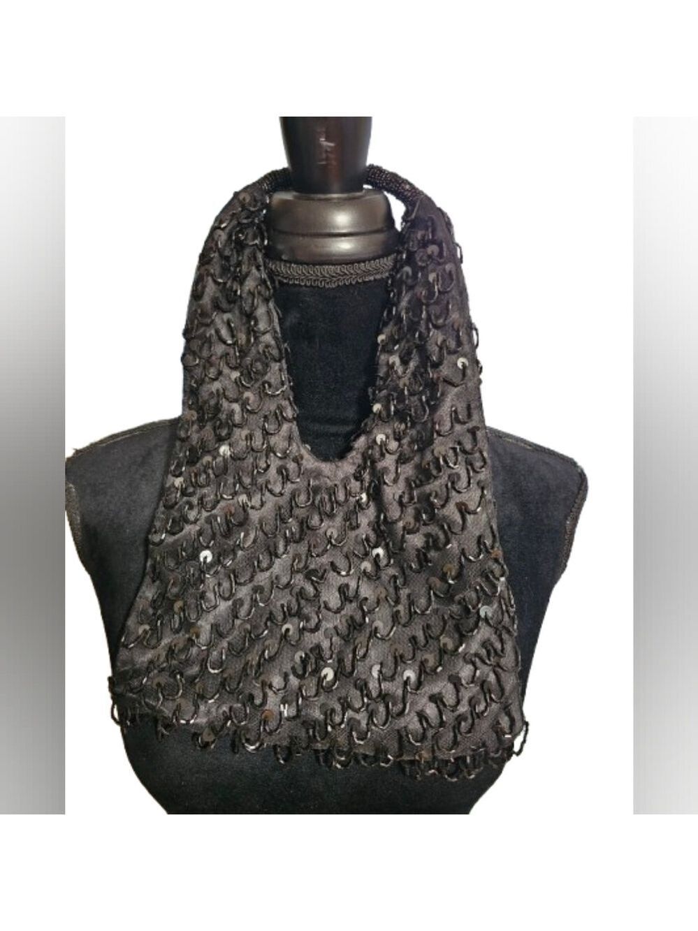 Elegant Black Textured Women's Bag